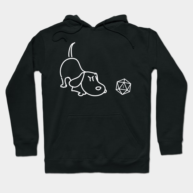 Dog Lover and TRPG Tabletop RPG Gaming Addict Hoodie by dungeonarmory